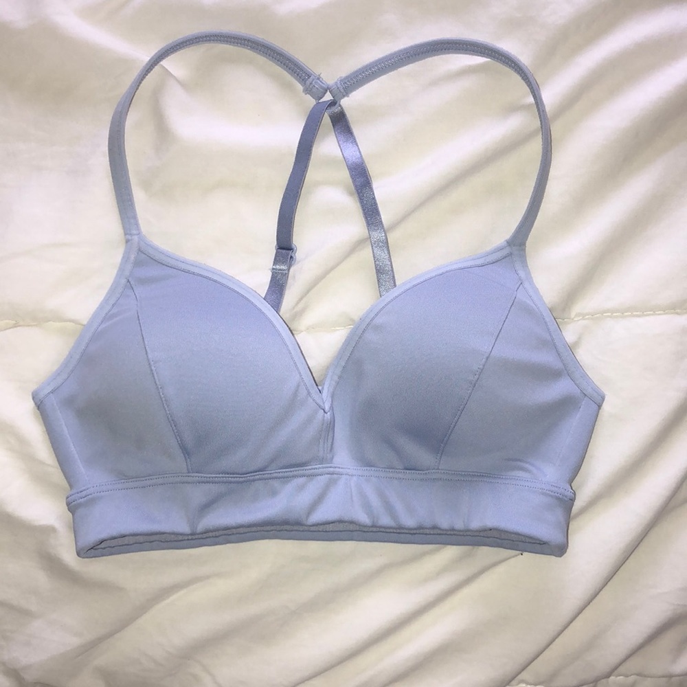 athleta periwinkle sports bra